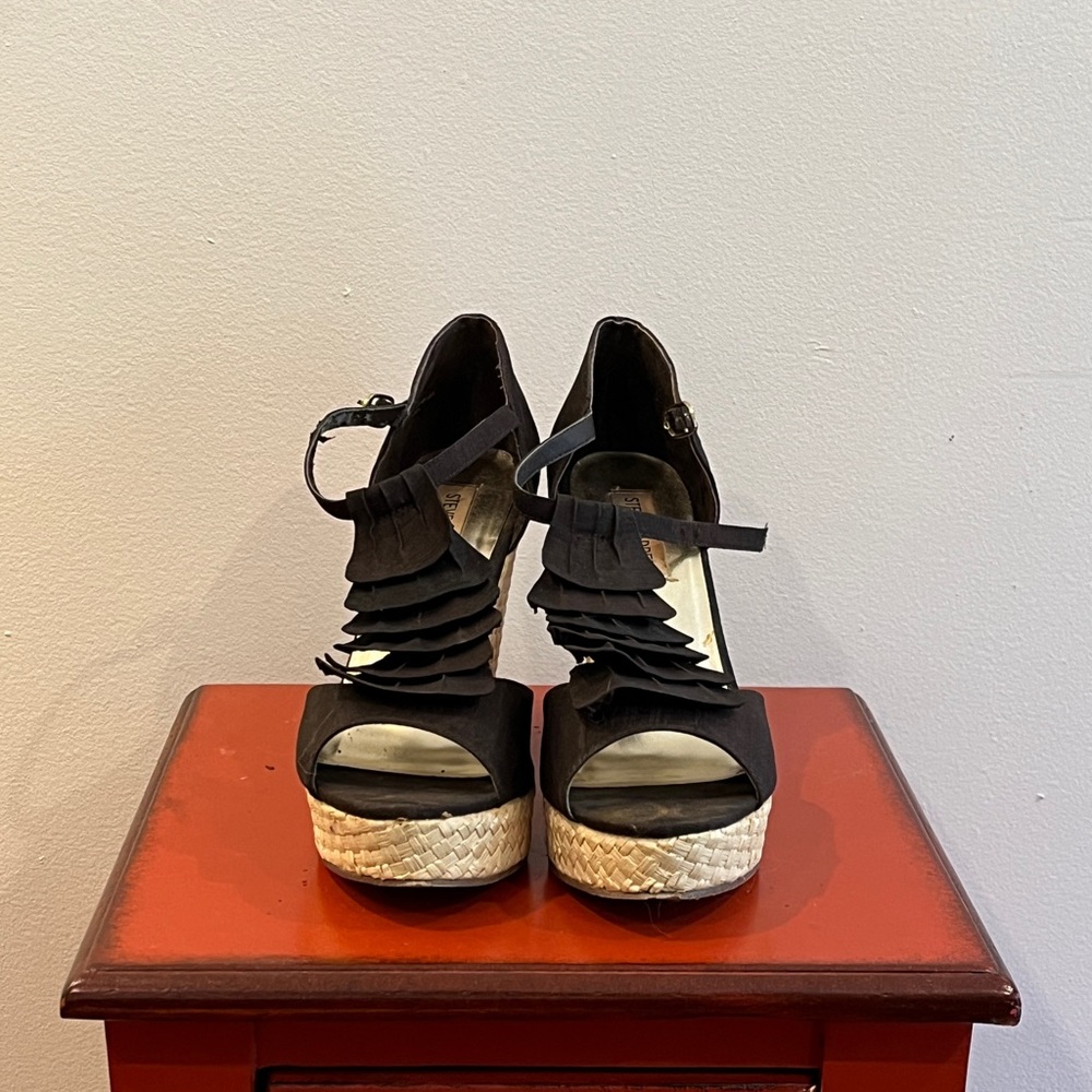 Steve Madden wedge sandals.